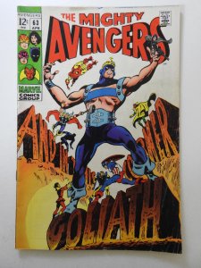 The Avengers #63 (1969) Featuring Goliath! Solid VG Condition!