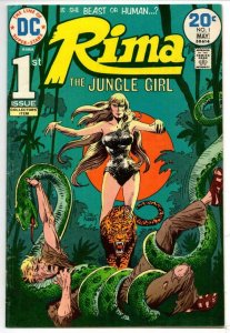 RIMA the JUNGLE GIRL #1, VG/FN, Origin, Joe Kubert, Redondo, Alex Nino,Bronze ag