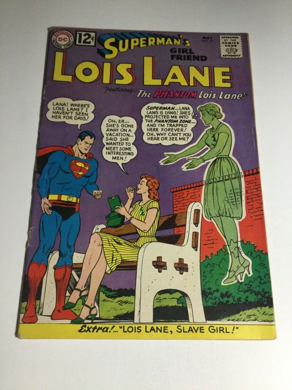 Superman’s Girlfriend Lois Lane 33 Vg Very Good 4.0 DC Comics Cover Detached