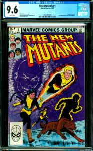 New Mutants #1 CGC Graded 9.6 Origin of Karma, 2nd New Mutants App