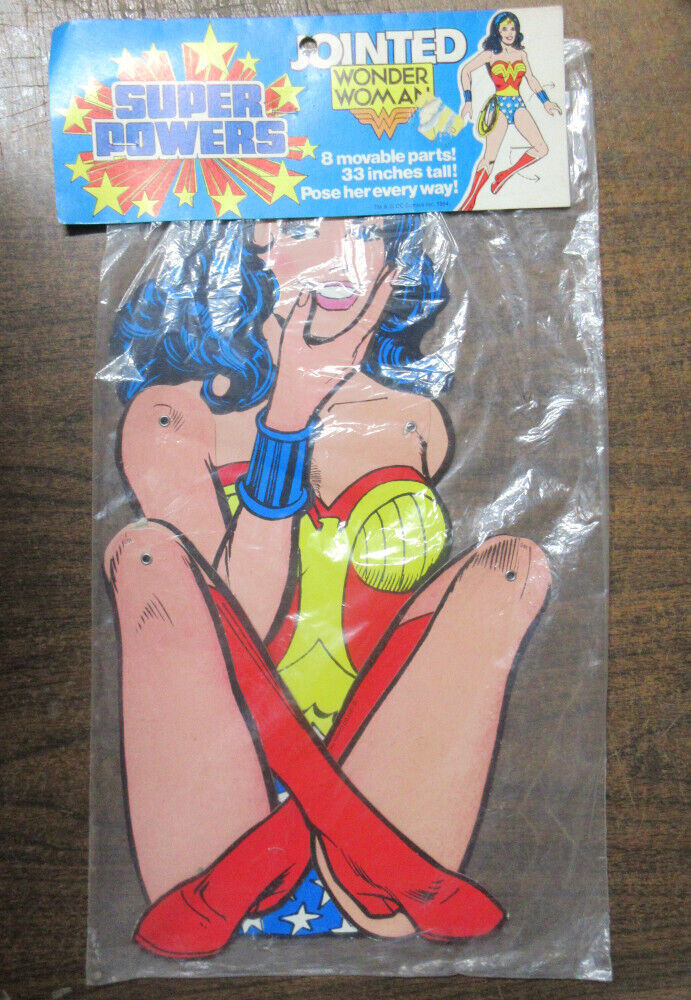 Wonder Woman Super Power Movable Joint Part Posing 33 Paper Figure Display  Rare