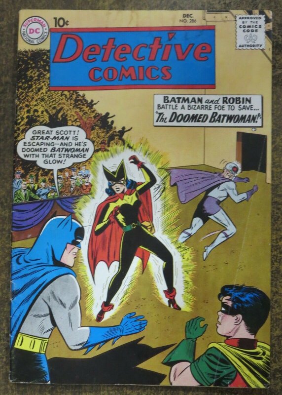 DETECTIVE COMICS #286 (DC,12/1960) GOOD-VERY GOOD (G-VG) Batwoman cover!