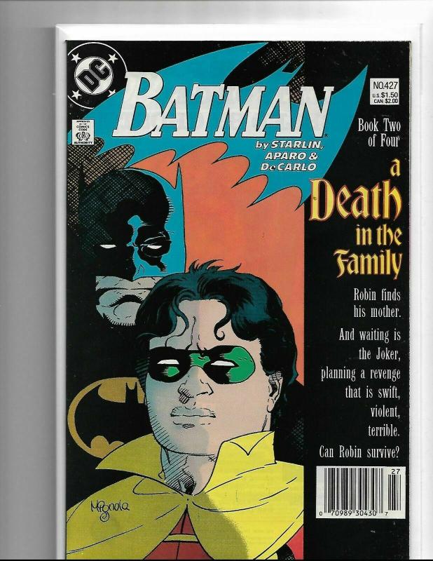 Batman #427 VF/NM Death in the Family Part 2 Death of Robin Jason Todd Joker