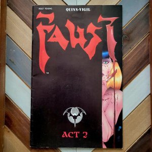 FAUST Vol.1 #2 (Northstar 1988) Die-cut MATURE Cover / HORROR