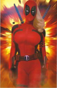 Totally Rad Halloween LARD Lady Deadpool Virgin Variant Cover !!!  NM