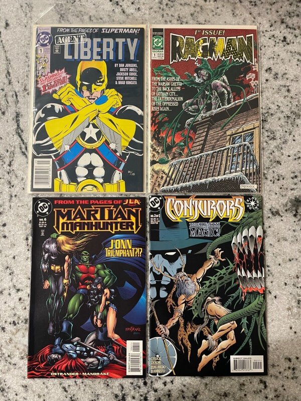 4 DC Comics Conjurors #2 Martian Manhunter # 6 Ragman # 1 Agent Liberty # 1 J917
