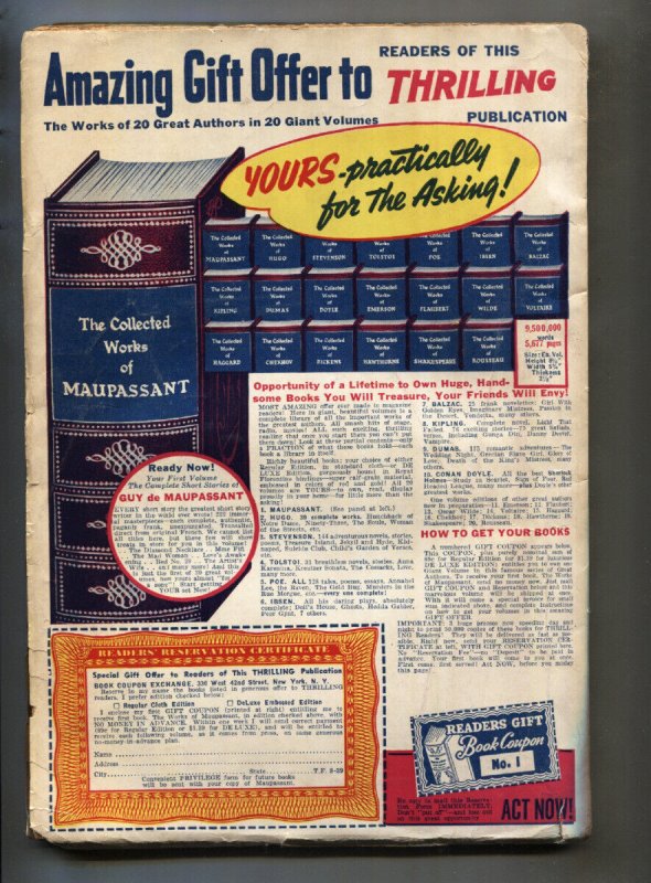 PHANTOM DETECTIVE--August 1939--Rare Pulp Magazine--Civil War