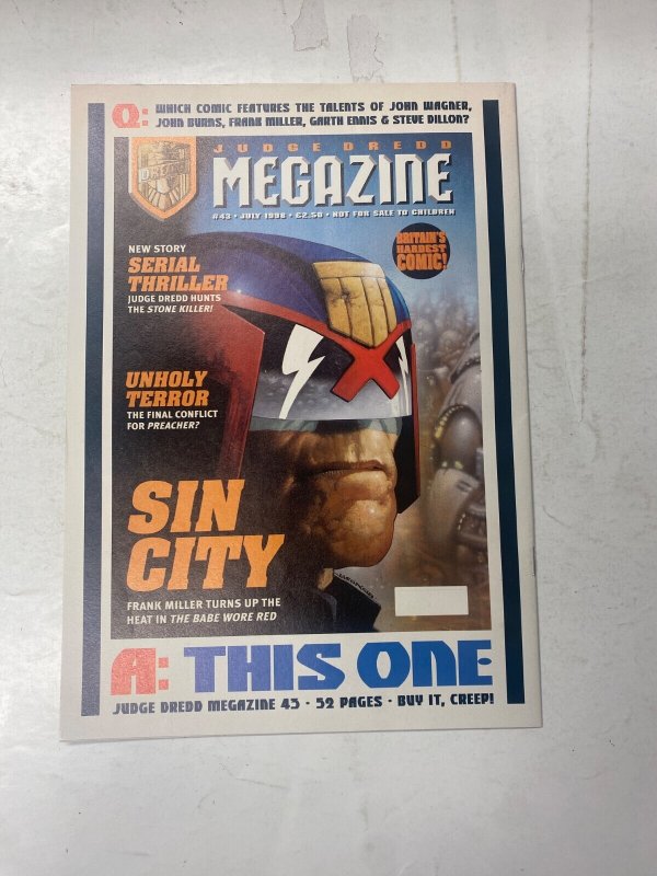 2000 AD Prog 1099 Fleetway LTD UK Comic Magazine 8 KM44