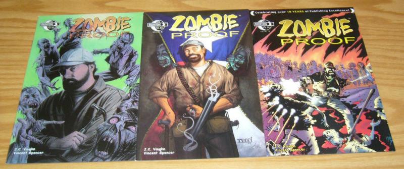 Zombie Proof #1-3 VF/NM complete series ALL B VARIANTS zombie invasion suburb 2