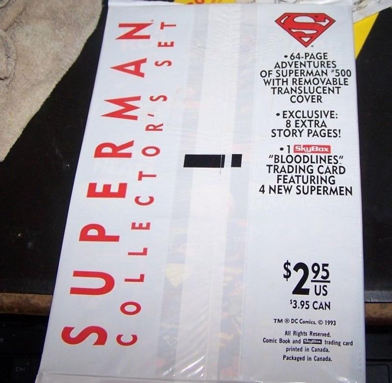 Adventures of Superman #500 polybagged Collector's Set (Jun 1993, DC) white   