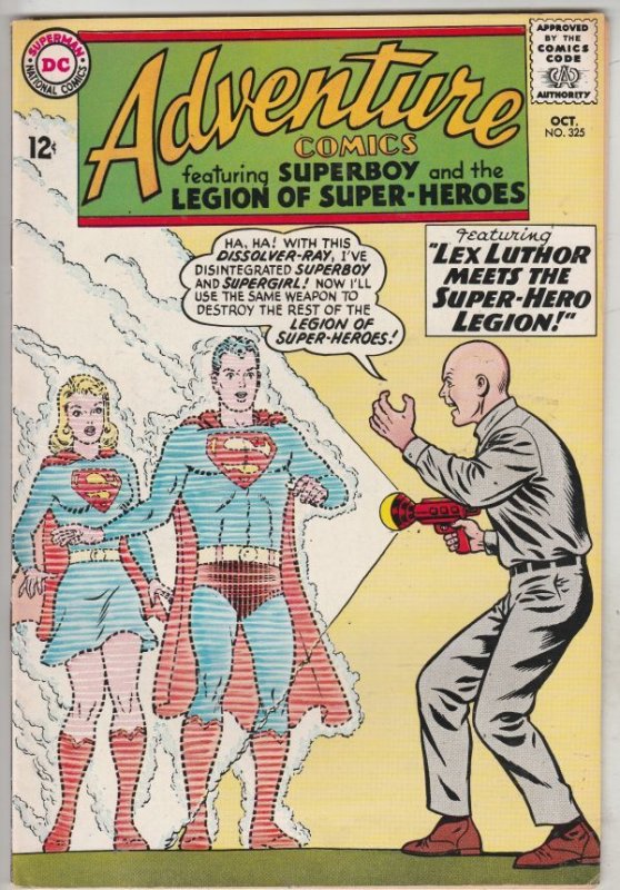 Adventure Comics #325 (Oct-64) FN/VF+ Mid-High-Grade Legion of Super-Heroes, ...