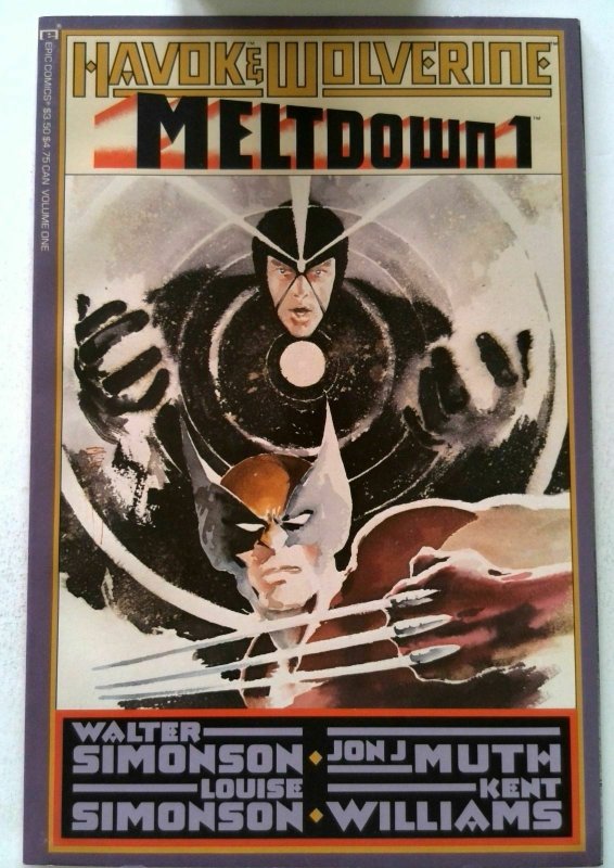 Havok and Wolverine Meltdown #1 Marvel 1988 VF/NM Copper Age Comic Book