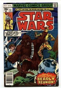 STAR WARS COMICS #13 1978- Chewbacca vs. Luke & the droids. vf/nm