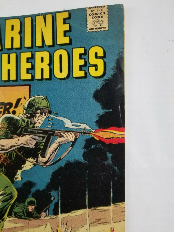 Marine War Heroes Vol 1 #17 Charlton Comic - The Undertaker - 1967 Silver Age VG