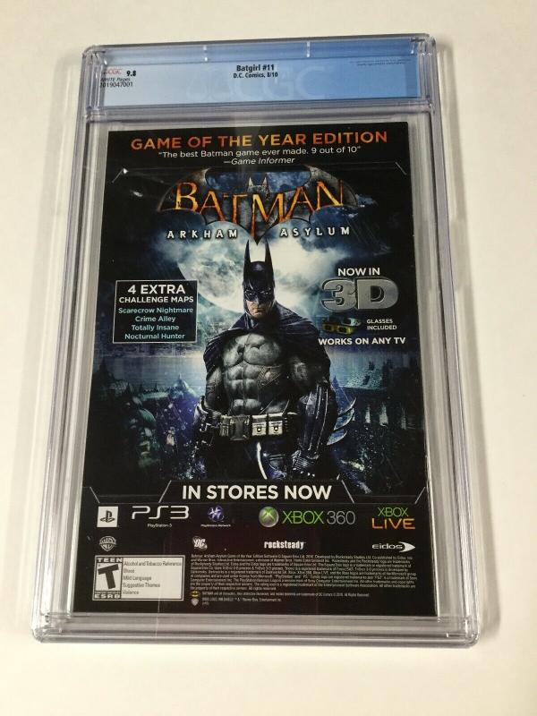 Batgirl 11 Cgc 9.8 White Pages Artgerm Cover 