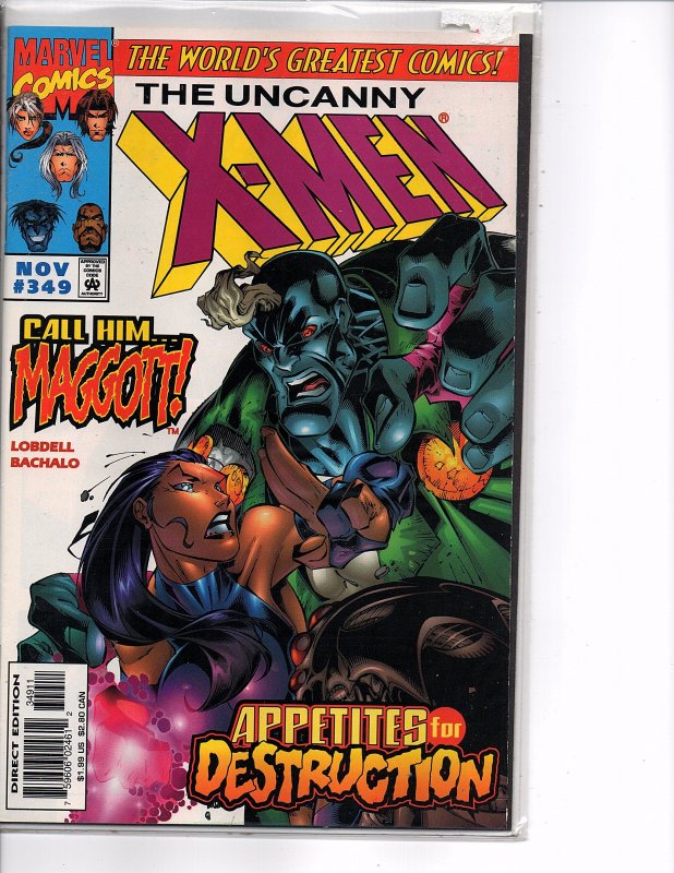 Marvel Comics Uncanny X-Men #349 Beast; Gambit; Rogue; Psylocke; Archangel