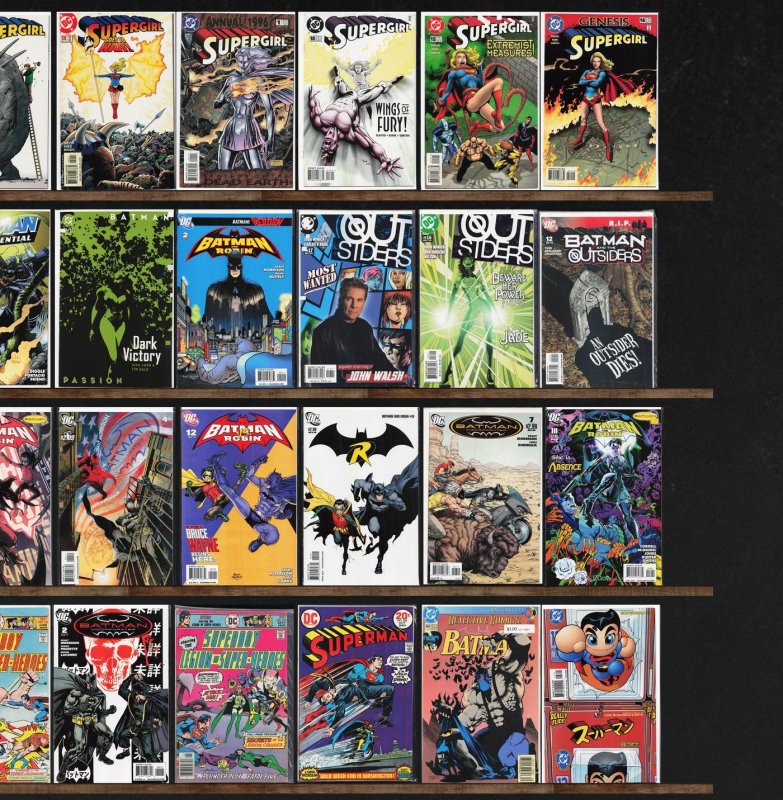 Huge Lot 140+ Comics with Batman And Robin, Supergirl, Superman & More!
