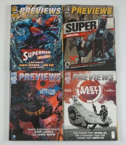 Previews Magazine 2013 lot of ALL 12 issues - East of West Harley Quinn Godzilla 