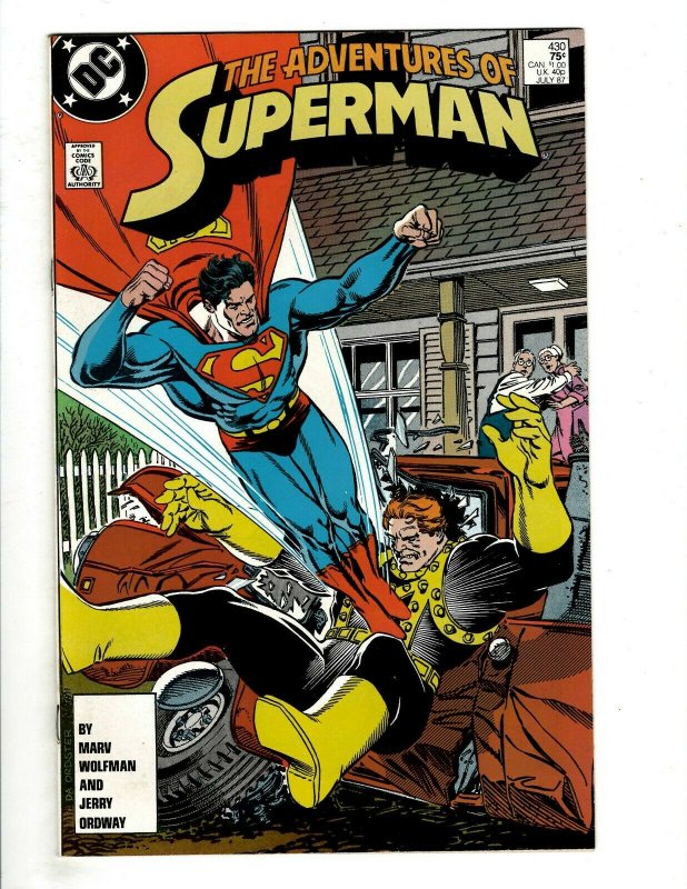 12 Adventures of Superman DC Comics 424 425 426 427 428 429 430 432 433 + HG1