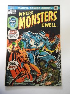 Where Monsters Dwell #20 (1973) VF- Condition