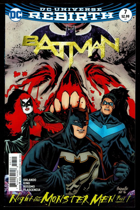 Batman #7 Rebirth (Nov 2016, DC) 0 8.0 VF