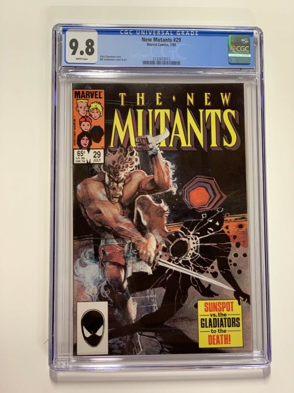 New Mutants 29 Cgc 9.8 White Pages Marvel X-men Copper Age 013