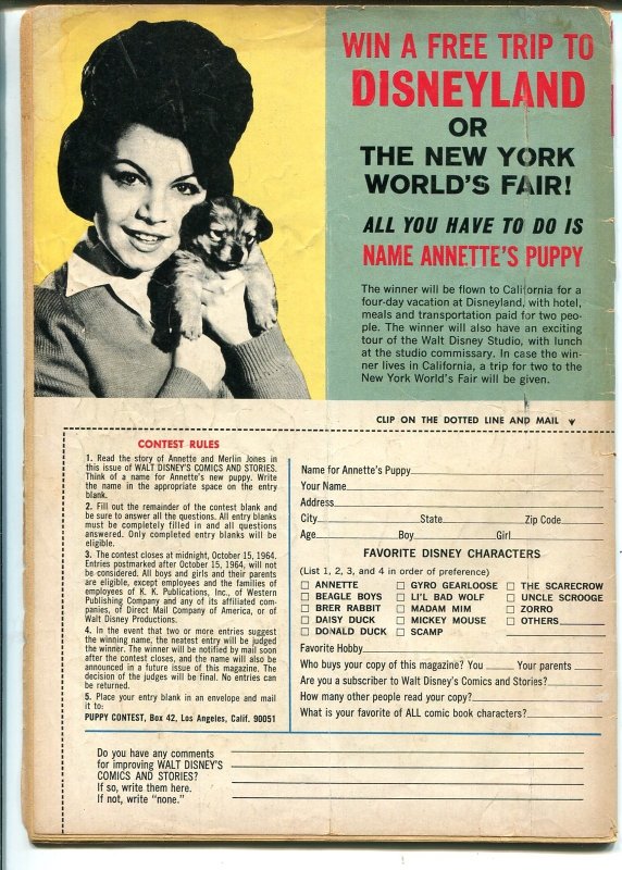 Walt Disney's Comics and Stories #289  1964 - Gold Key  -G - Comic Book