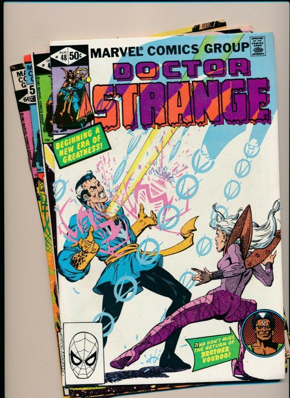 LOT of 4 Comics! Marvel DOCTOR STRANGE #48-51  F/VF (PF801) 
