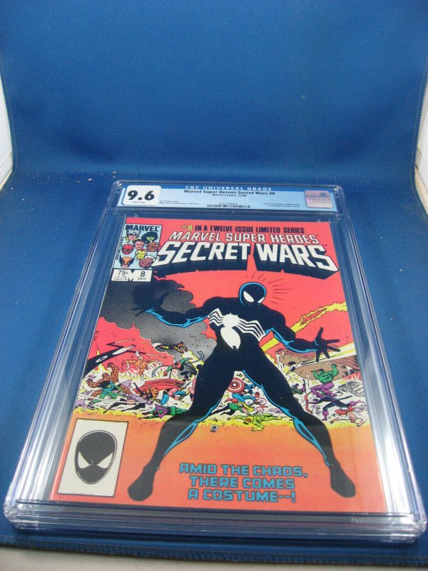 MARVEL SUPER HEROES SECRET WARS 8 CGC 9.6 WHITE PAGES 1984