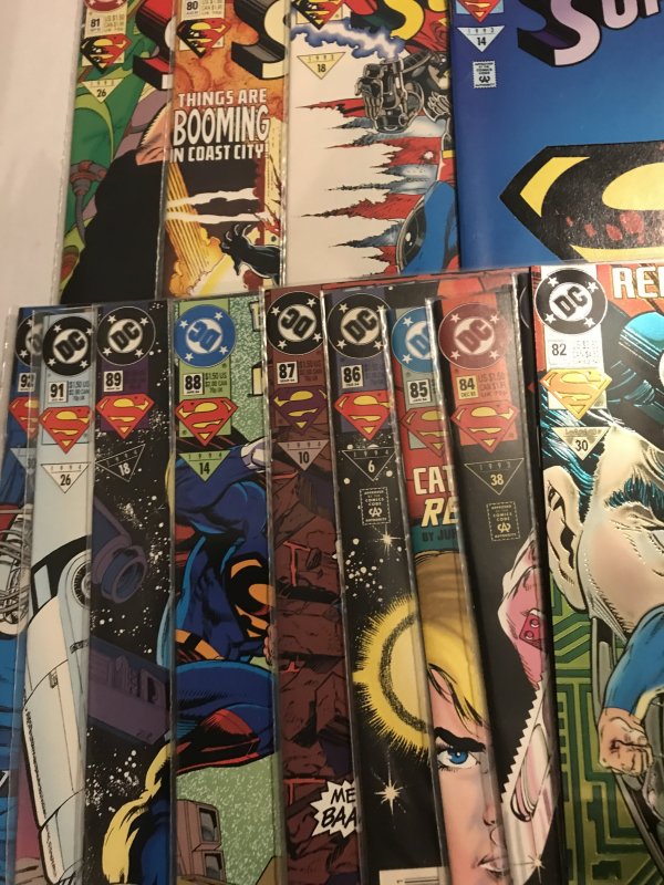 Superman #78 - 89, 91, 92 lot / run : DC 1993-94 NM-; 14 issues, Chrome 82 incld