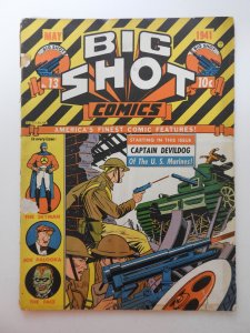 Big Shot Comics #13 (1941) Captain Devildog of The U.S. Marines!! GVG Condition!