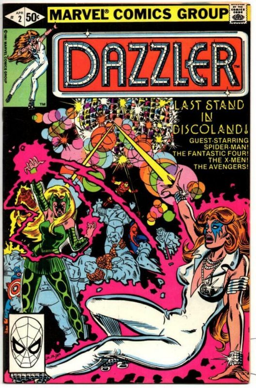 DAZZLER #2, VF/NM, Disco, Spider-man, 1981, more Marvel in store