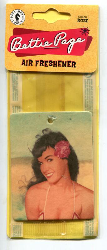 BETTIE PAGE air Freshener, Photo shot by Bunny Yeager, Unused, MIP, Rose scent