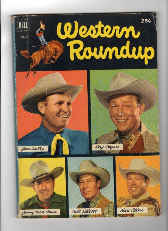 Western Roundup #1 (Jun 1952, Dell) - Good- 