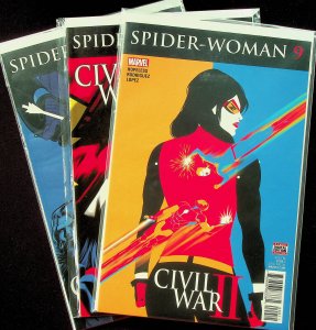 Spider-Woman #9-11 (Jul-Sep 2016, Marvel) - 3 comics - Near Mint