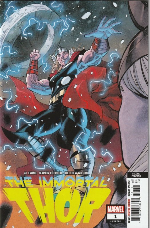 The Immortal Thor # 1 Variant 2nd Print Cover NM Marvel 2023 [T1]