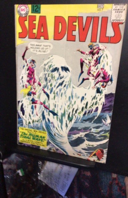 Sea Devils #7 (1962) The human title wave! Ross heath art! FN/VF Oregon CERT!
