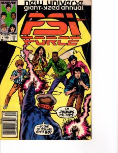 Lot Of 8 PSI Force Marvel Comic Book #1 2 3 4 5 6 Untold Tales 1 Annual 1 BH49