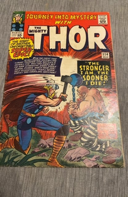 Journey into Mystery #114 (1965)vs the obsorning man