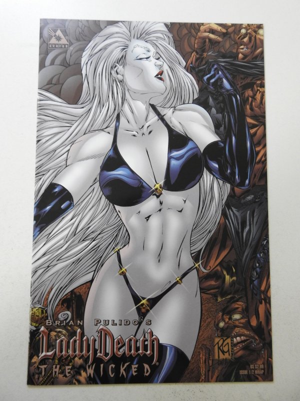 Lady Death: The Wicked #1/2 Wrap Variant VF/NM Condition!