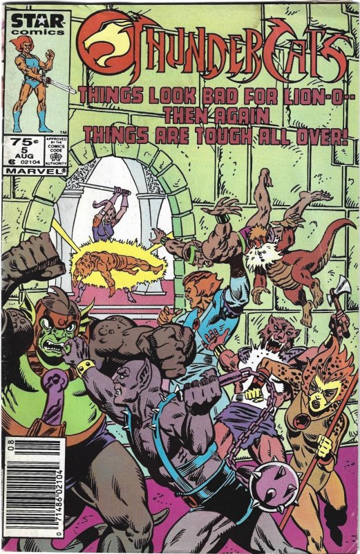 Thundercats #5 Newsstand Edition (1986)