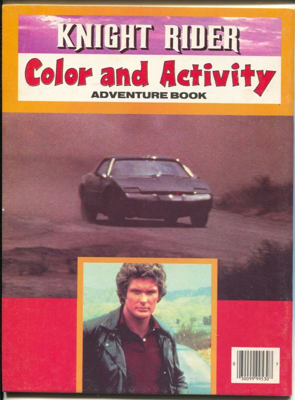 Knight Rider Color and Paint Book #2 1983-Pontiac Trans Am-Hasselhoff-FN-