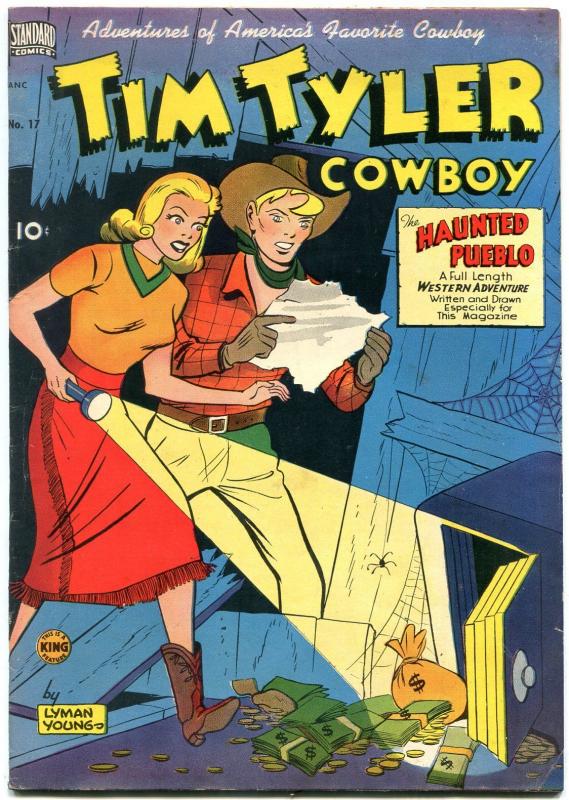 Tim Tyler Cowboy #17 1950- Kachina Dolls- Golden Age Western F/VF