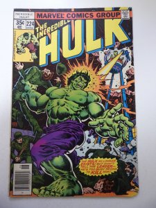 The Incredible Hulk #224 (1978) VG Condition bug chew