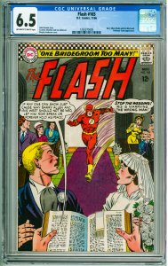 The Flash #165 (1966) CGC 6.5! OWW Pages! Small cracks on slab