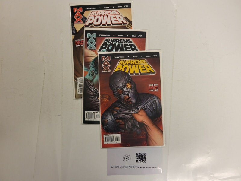 3 Supreme Power Marvel Max Comic Books #13 14 15 72 RC30