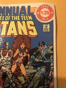 The New Teen Titans Annual #3  DC 1984 Fn-; Deathstroke