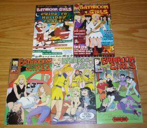 Bathroom Girls #1-4 VF/NM complete series + holiday - inscribed by yvonne mojica