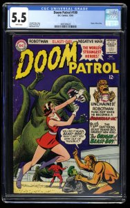 Doom Patrol #100 CGC FN- 5.5 White Pages Origin of Beast Boy! Suicide Squad!