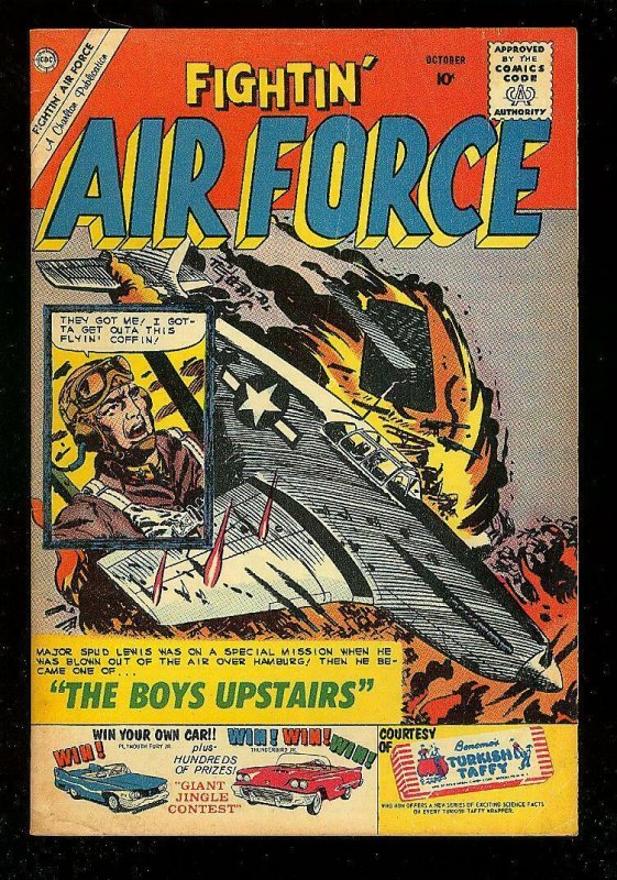 FIGHTIN' AIR FORCE #23 1960-CHARLTON WAR COMIC-GLANZMAN FN-